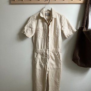 Everlane cotton denim jumpsuit